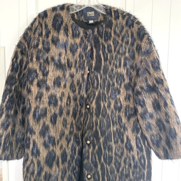 Roberto Cavalli Animal Mohair 1960’s Style Coat - Picture 15 of 16